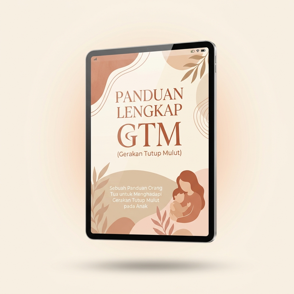 Mockup Ebook Panduan Lengkap Mengatasi GTM dan Anak Susah Makan